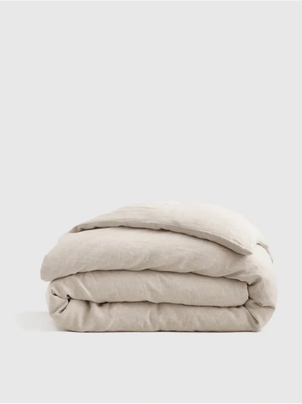Quince European Linen Duvet Cover Twin Natural Chambray NWT